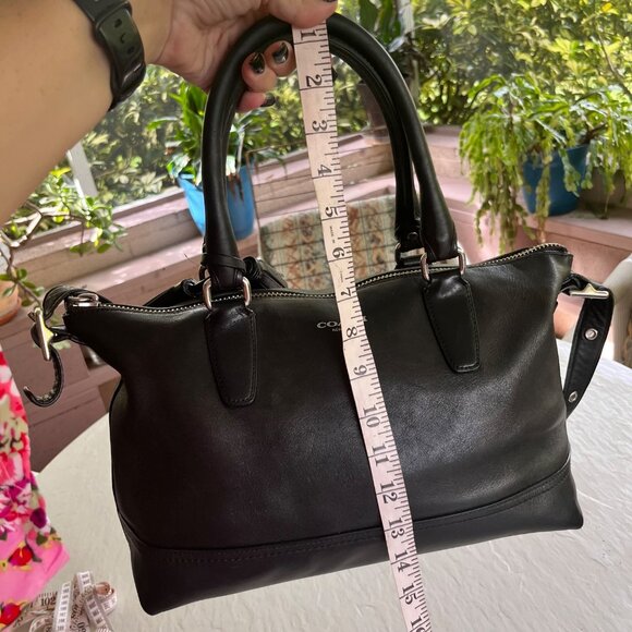 Coach Legacy Molly Black Leather Satchel Bag Handbag Purse - Picture 12 of 15